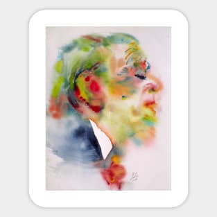 BORGES - watercolor portrait.4 Sticker